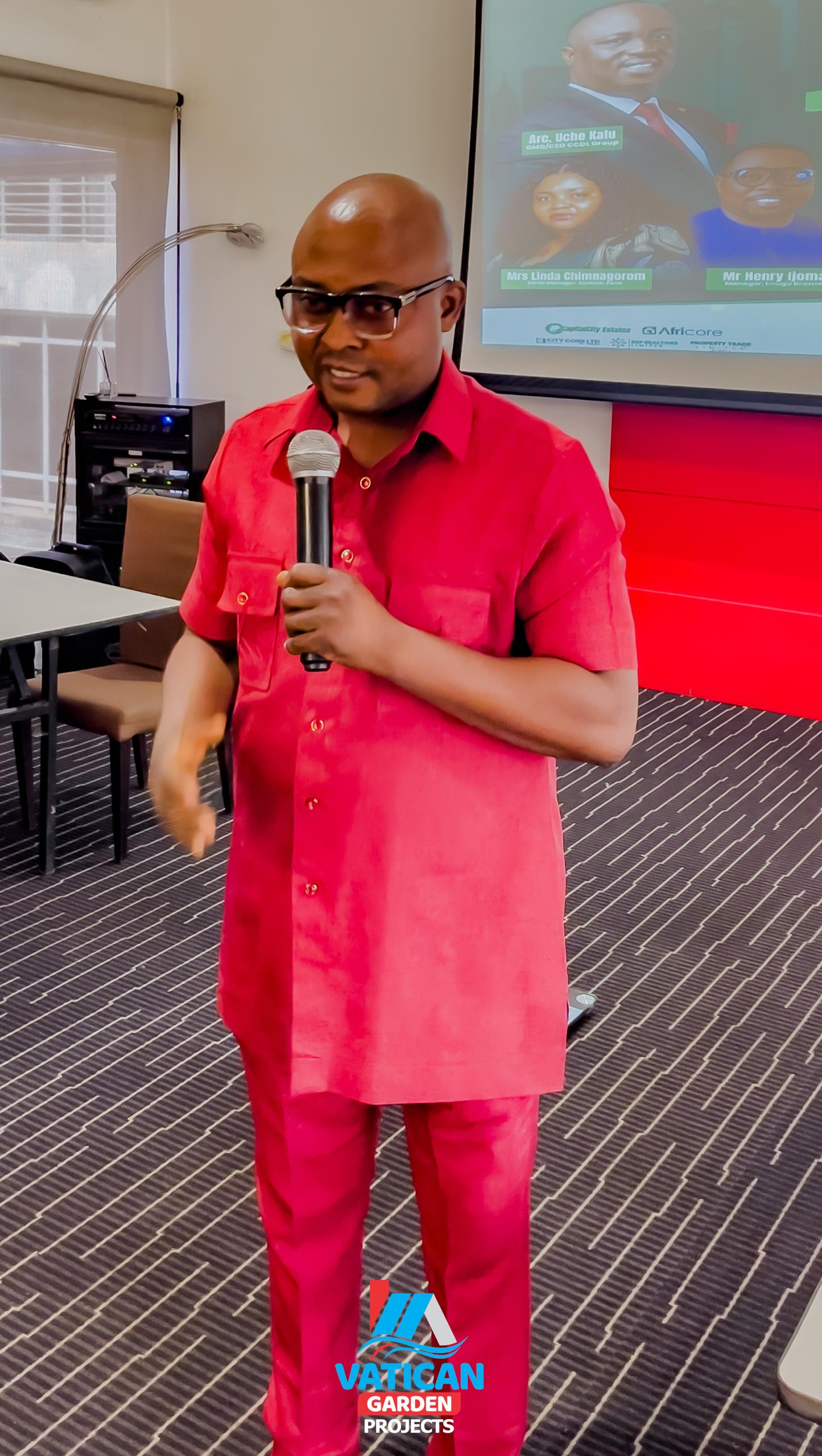 Mr. Dickson @ Capital City Enugu Realtors Summit